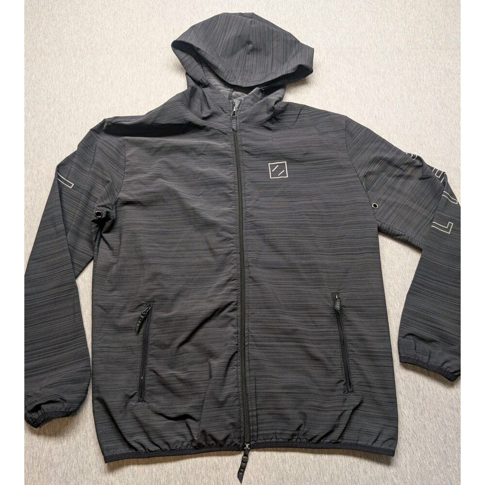 LIRA Track Jacket Logo Running Athletic Hoodie String Large